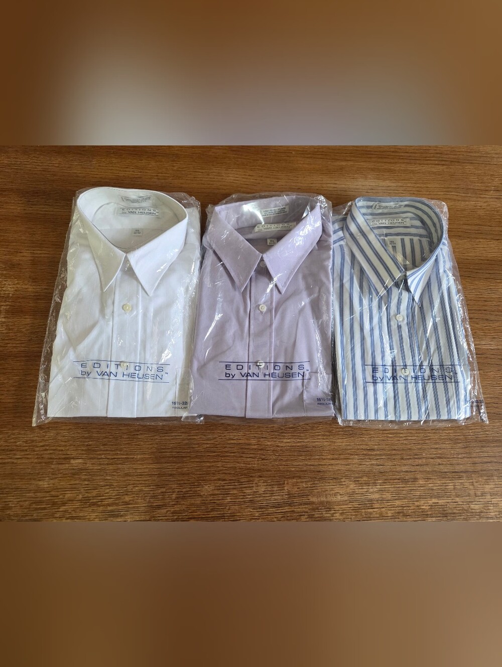 NWT Vintage Editions By Van Hausen Men's Button Up Shirts Size 16 1/2 32/33